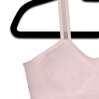 Pink Bra With Sheer Straps