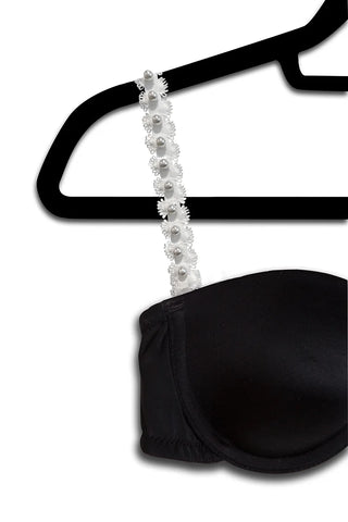 White Bra With Pearl Strap