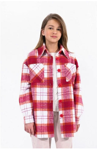 Girls Woven Overshirt-Shacket