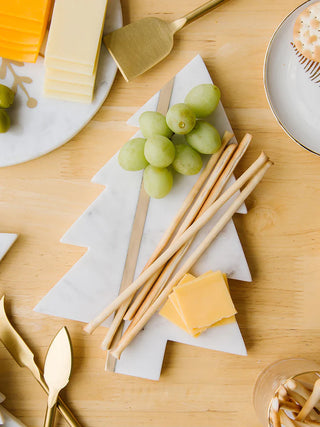 Marble Cheese Board | Gold - Tree