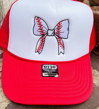 Baseball Bow Trucker Hat
