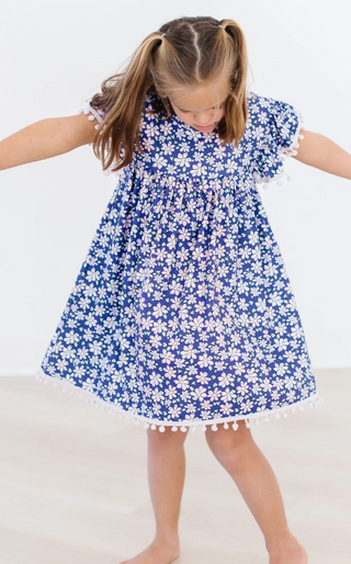 Botanical Beauty Pom Pom Dress