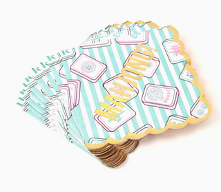 Mahjong Stripe Paper Beverage Napkin Packs
