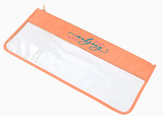 Peach Script Mahjong Bag