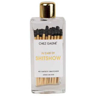 IN CASE OF SHITSHOW - GLASS BOTTLE MATCHES