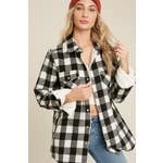 Black and White Plaid Shacket