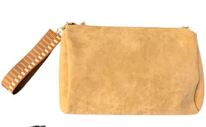 Suede Pouch with  wrist strap Included