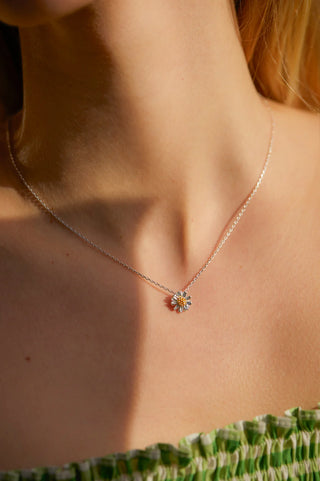 Gold and Silver Plated Wildflower Necklace