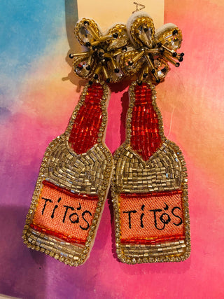 Sparkle Bride/ Booze Earring