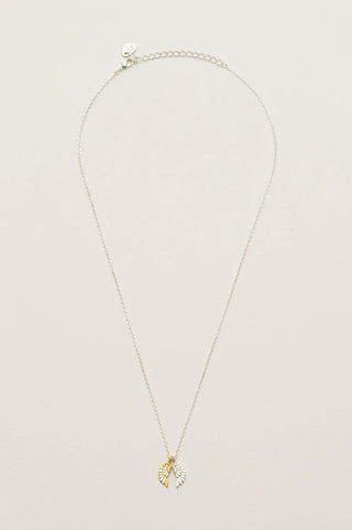 Wings Necklace - Silver And Gold Plated