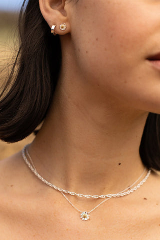 Gold and Silver Plated Wildflower Necklace