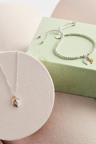 Wings Necklace - Silver And Gold Plated