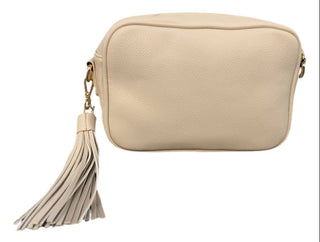 Vegan Zip top Purse with Tassel