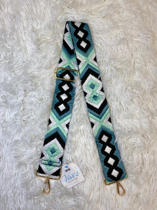 Embroidered Aztec Strap