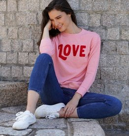 Shiraleah Pink Love Sweatshirt