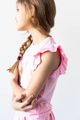 Short Sleeve Ruffle Tee