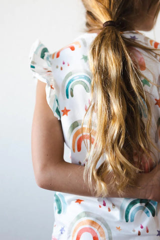 Short Sleeve Ruffle Tee