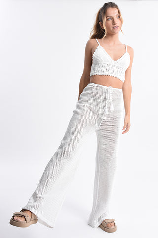 Woven Cotton Swim Cover-up Pant