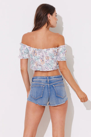 Surf Tropical Off Shoulder Top