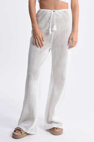 Woven Cotton Swim Cover-up Pant