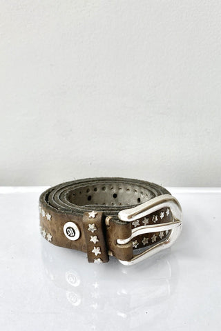 Stina Belt Brown Leather with Stars
