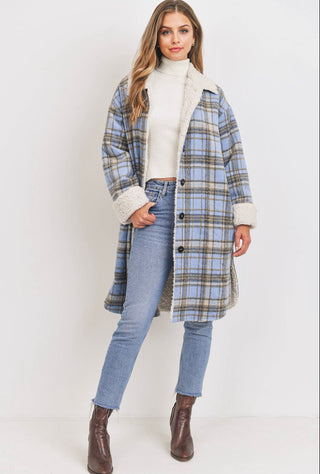 Sherpa Lined Long Shacket