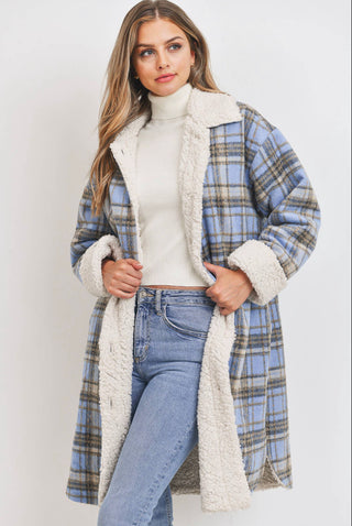 Sherpa Lined Long Shacket